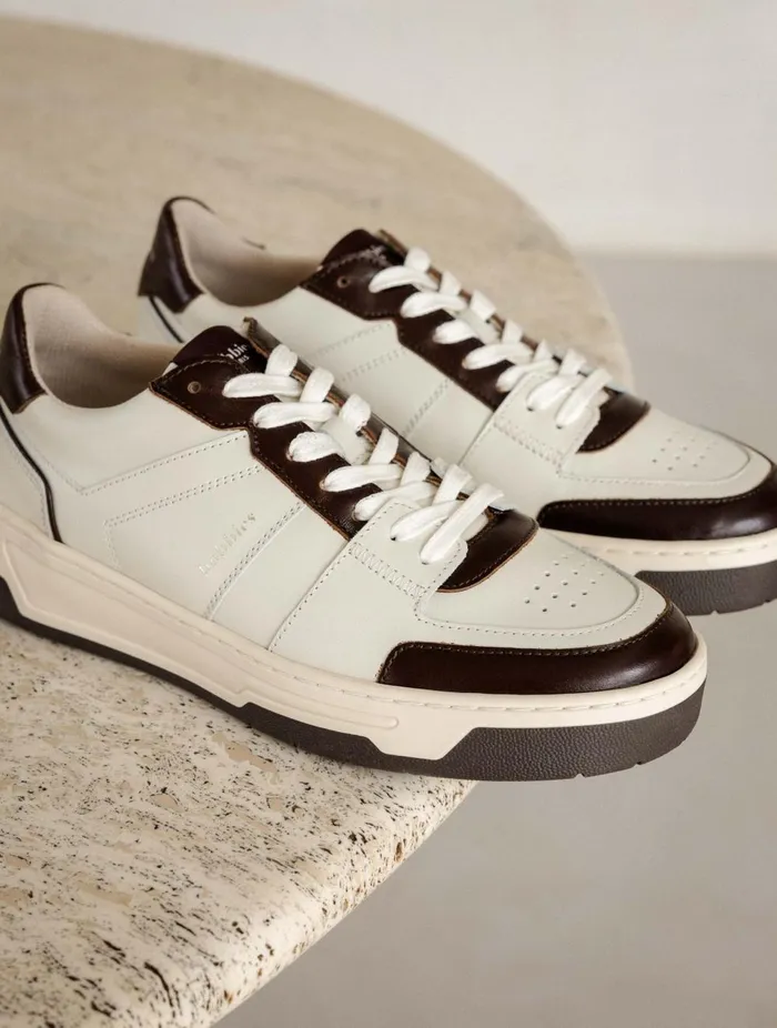 Miley Off White and Irish Coffee Women Bobbies Sneakers