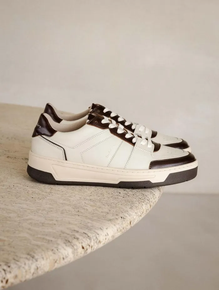 Miley Off White and Irish Coffee Women Bobbies Sneakers