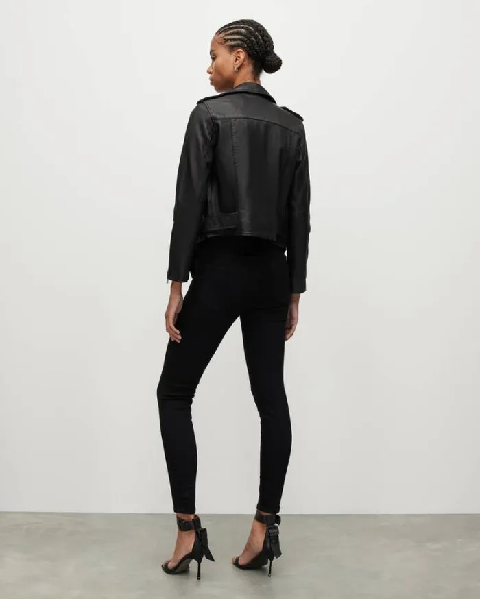 Miller MidRise Size Me Skinny Jeans Black Women AllSaints Pants and Leggings Miller MidRise Size Me Skinny Jeans Black Women AllSaints Pants and Leggings