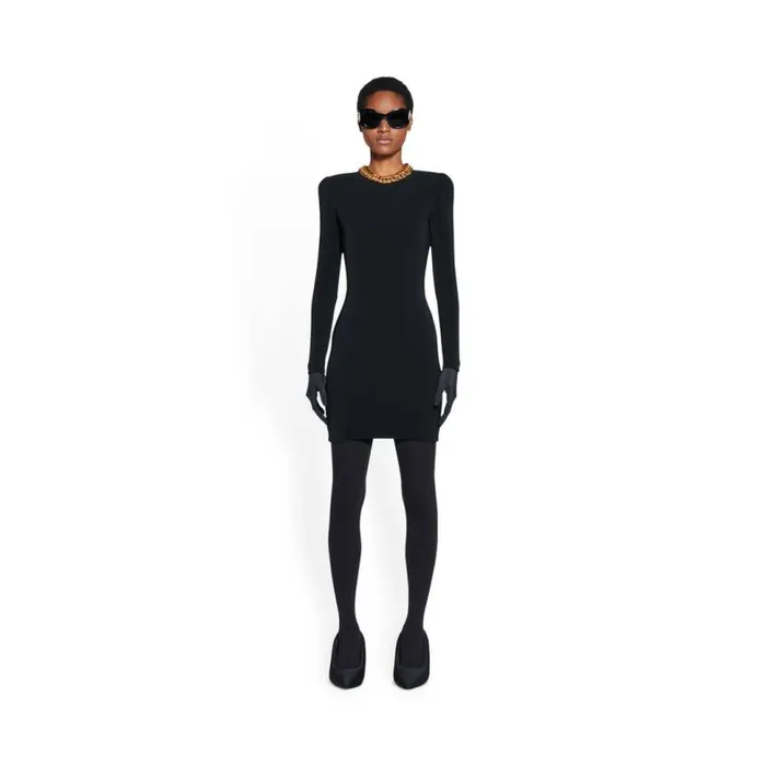 Mini Dress In Black Women Balenciaga Dresses and Skirts
