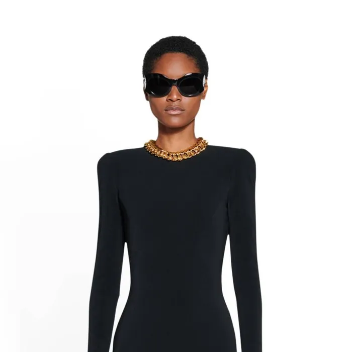 Mini Dress In Black Women Balenciaga Dresses and Skirts