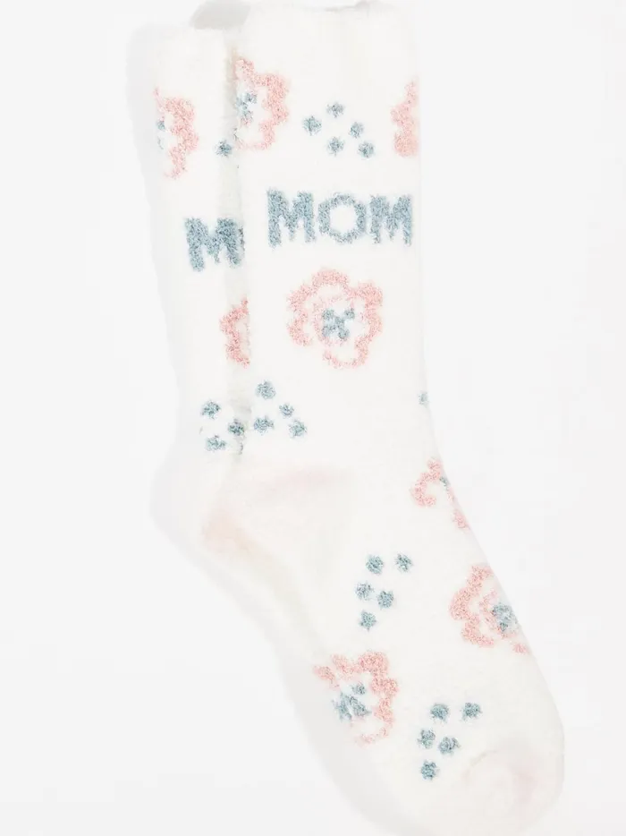 Mom Floral Cozy Socks White Women Altar039d State Socks