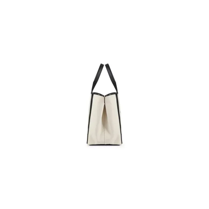 Navy Medium Cabas In Beige Women Balenciaga Tote Bags
