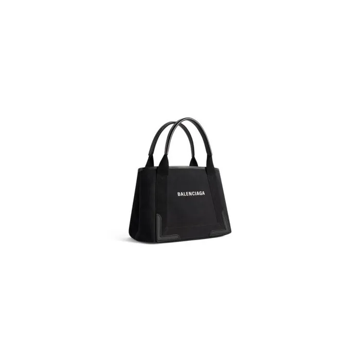 Navy Small Cabas In Black Women Balenciaga Tote Bags