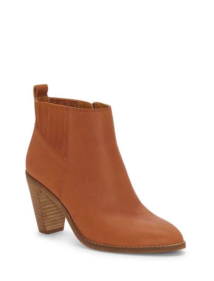 Nesley Leather Bootie Dark Brown Shoes Lucky Brand Women