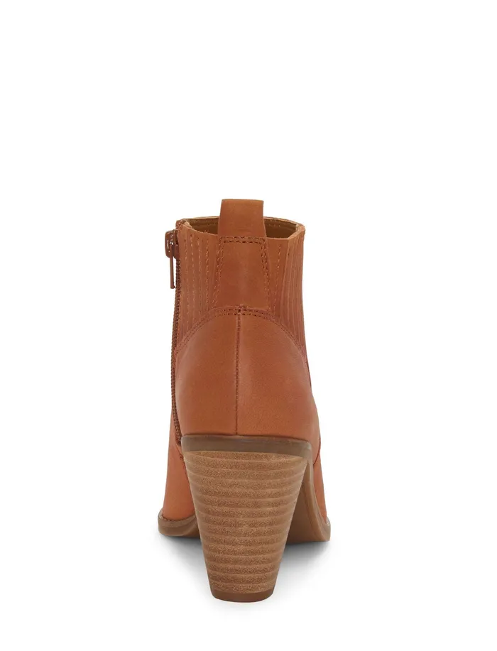 Nesley Leather Bootie Dark Brown Shoes Lucky Brand Women