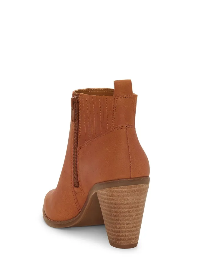 Nesley Leather Bootie Dark Brown Shoes Lucky Brand Women