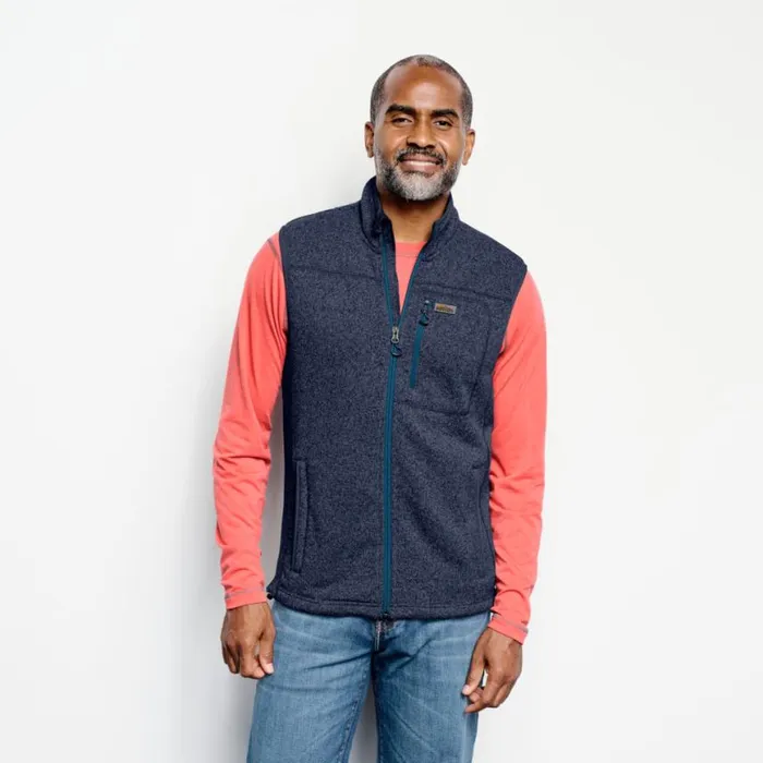 Orvis Fleece Men R65 Sweater Fleece Vest Ink