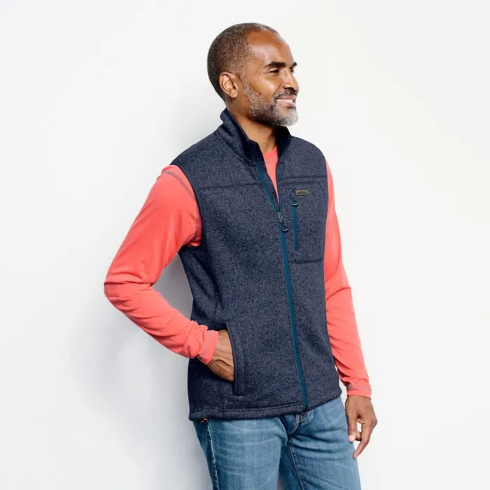 Orvis Fleece Men R65 Sweater Fleece Vest Ink