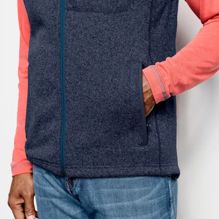Orvis Fleece Men R65 Sweater Fleece Vest Ink