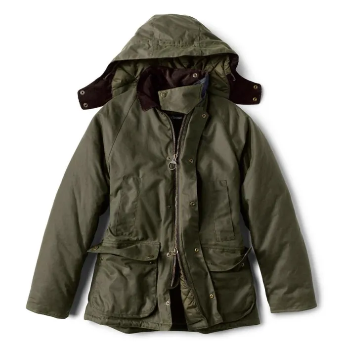 Orvis Jackets Men Barbour Winter Bedale Wax Jacket Sage