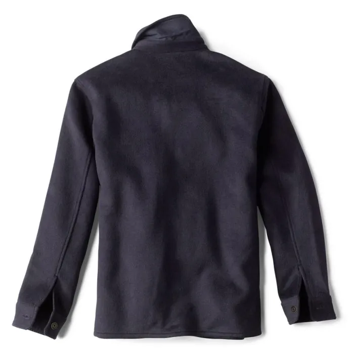 Orvis Jackets Men Wool Worker Shirt Jacket Navy