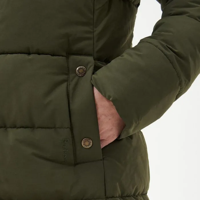 Orvis Jackets Women Barbour Grayling Quilted Parka Olive