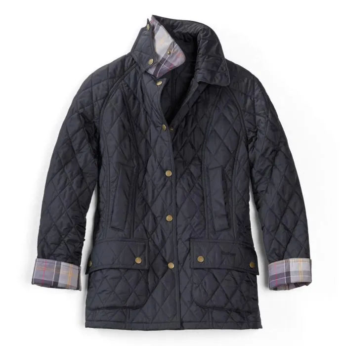 Orvis Jackets Women Barbour Summer Beadnell Quilted Jacket Navy