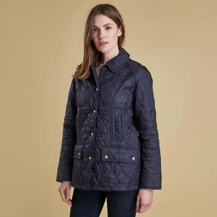 Orvis Jackets Women Barbour Summer Beadnell Quilted Jacket Navy