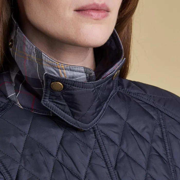 Orvis Jackets Women Barbour Summer Beadnell Quilted Jacket Navy
