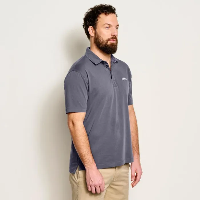 Orvis Shirts Men Anglers Polo Washednavy