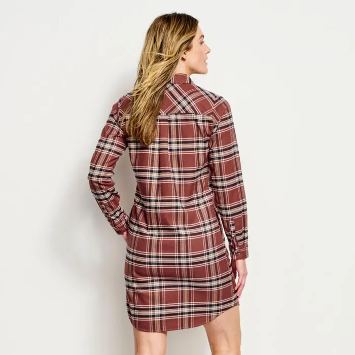 Orvis Skirts and Dresses Women Lodge Flannel Shirt Dress Redwood