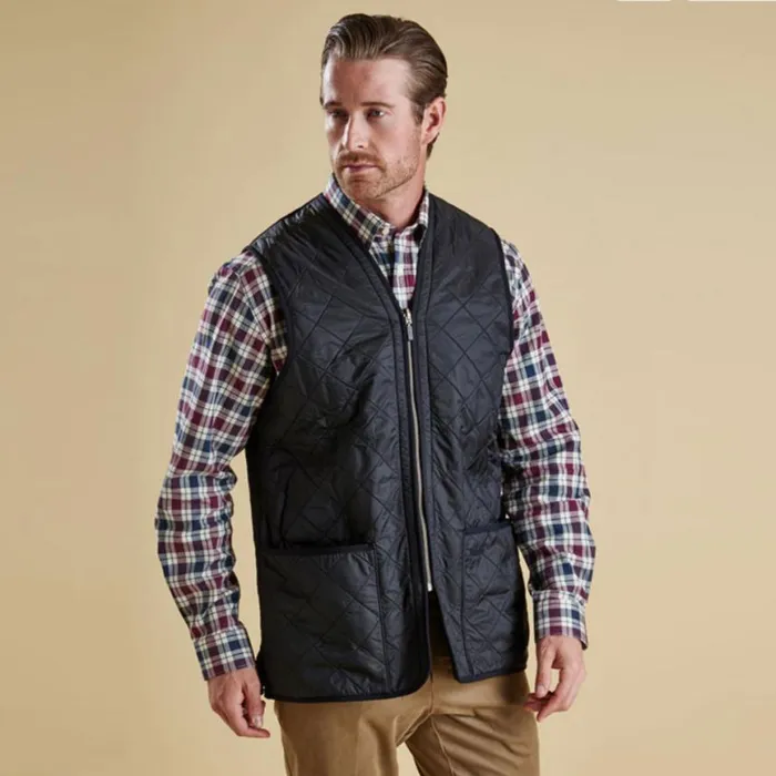 Orvis Vests Men Barbour Polarquilt ZipIn Liner Olive