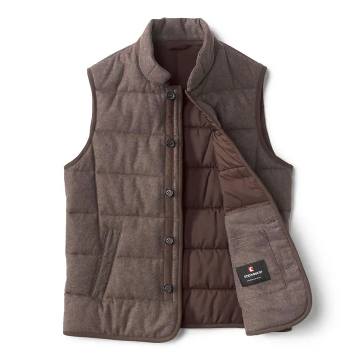 Orvis Vests Men Steinbock Waidring Quilted Gilet Grey