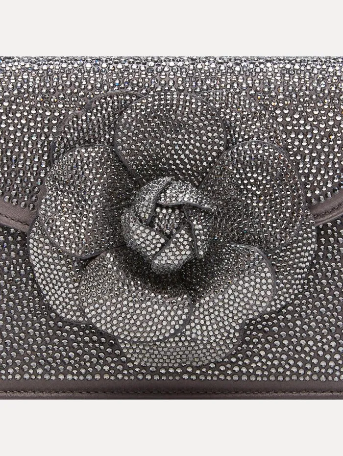 Oscar De La Renta Handbags Crystal Pav Mini TRO Bag Smoke Gunmetal 8211 Women Oscar De La Renta Handbags Crystal Pav Mini TRO Bag Smoke Gunmetal 8211 Women
