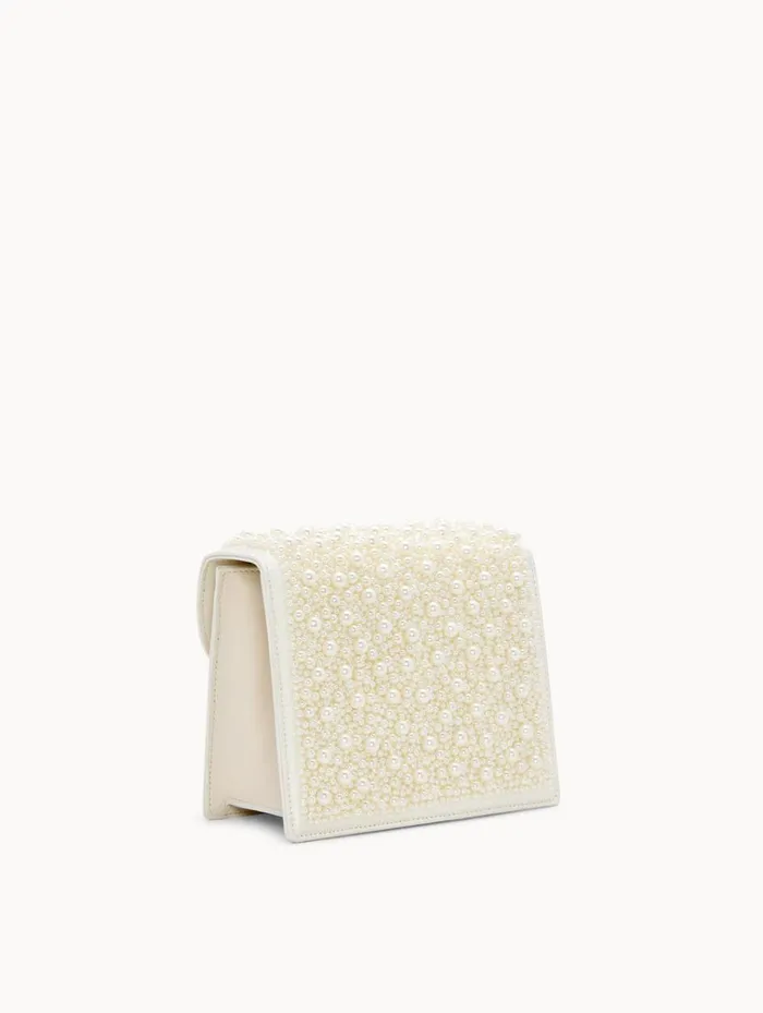 Oscar De La Renta Handbags Pearl Embroidered Mini TRO Bag Pearl 8211 Women Oscar De La Renta Handbags Pearl Embroidered Mini TRO Bag Pearl 8211 Women