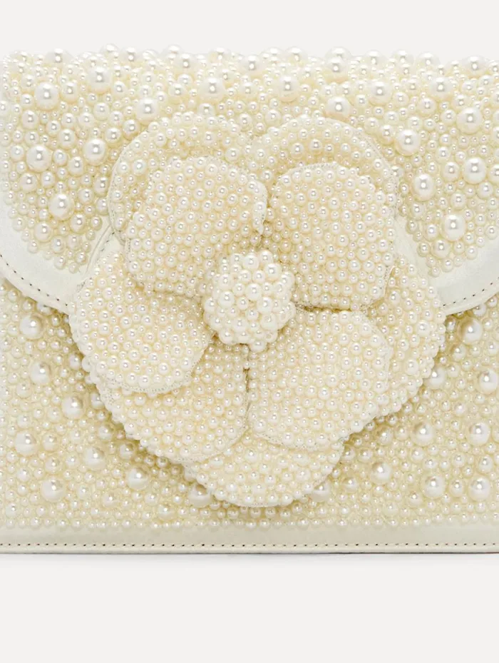 Oscar De La Renta Handbags Pearl Embroidered Mini TRO Bag Pearl 8211 Women Oscar De La Renta Handbags Pearl Embroidered Mini TRO Bag Pearl 8211 Women