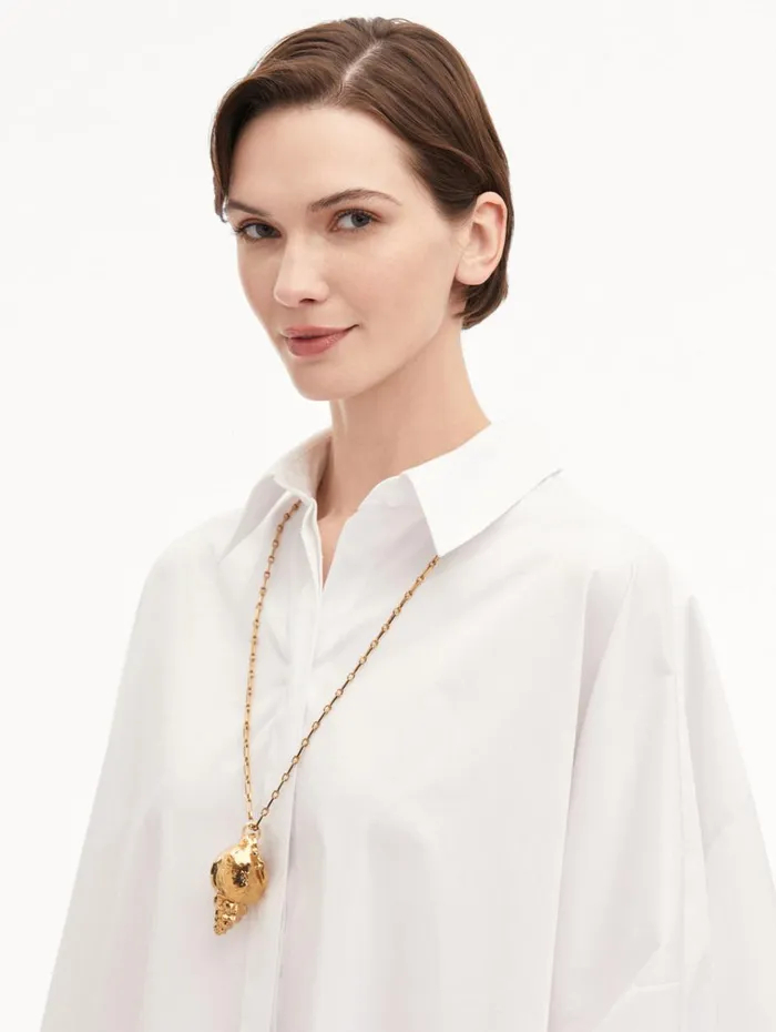 Oscar De La Renta Necklaces Coral and Shell Pendant Necklace Gold 8211 Women Oscar De La Renta Necklaces Coral and Shell Pendant Necklace Gold 8211 Women