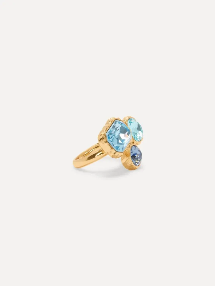 Oscar De La Renta Rings Classic Crystal Ring Aquamarine 8211 Women