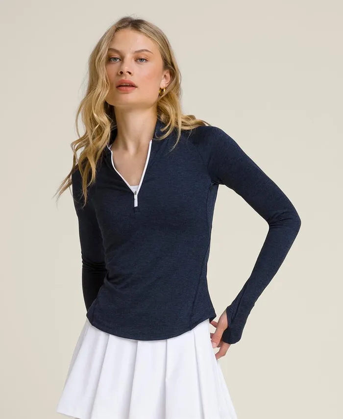 Outerwear All Day Half Zip 8211 Classic Navy Wilson Women