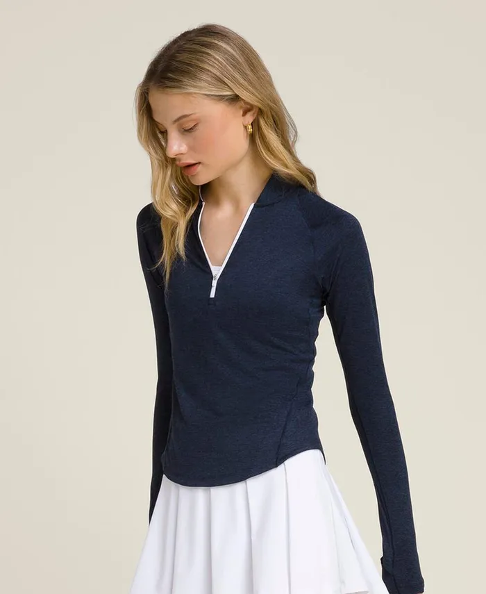Outerwear All Day Half Zip 8211 Classic Navy Wilson Women