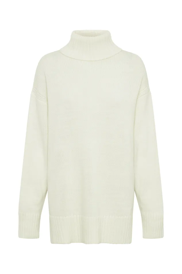 Outerwear Women Meshki Brittany High Neck Knit Jumper 8211 Ivory