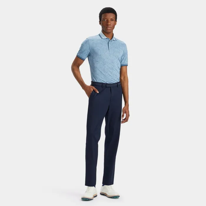 Outline Iris Banded Sleeve Tech Piqu Polo Drizzle Men GFORE Tops