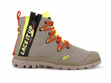 Palladium Boots Men PAMPA LITE LACE IT DUSKY GREEN Duskygreen