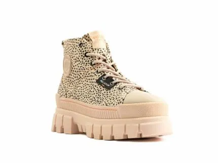 Palladium Heel Boots Women REVOLT SAFARI SAND PRINT Sandprint