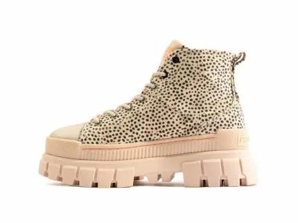 Palladium Heel Boots Women REVOLT SAFARI SAND PRINT Sandprint