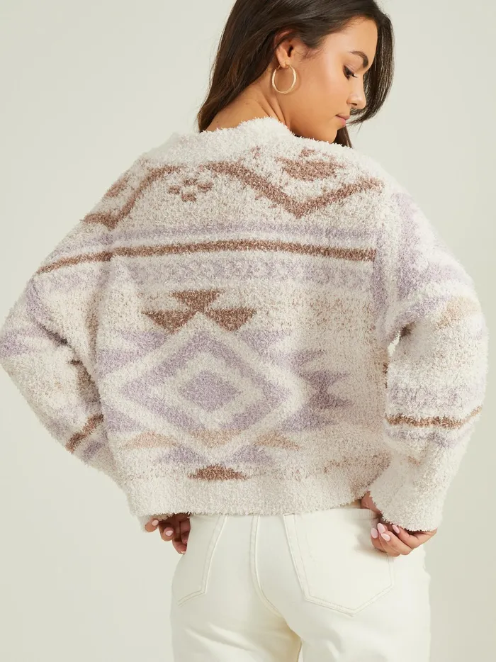 Paris Teddy Sweater Lavendermulti Women Altar039d State Sweaters