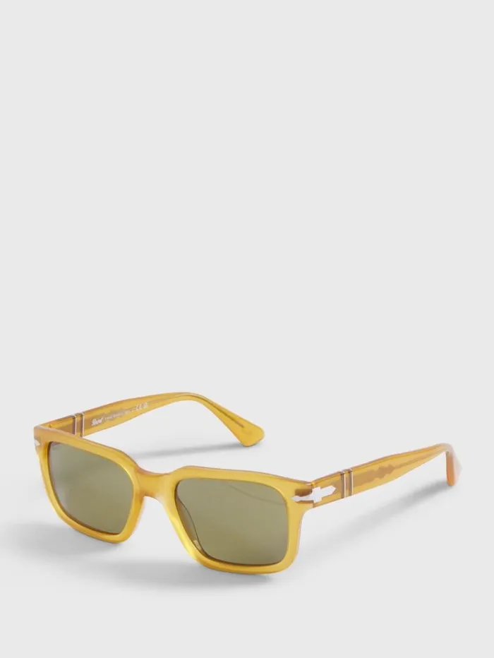 Persol Honey Sunglasses With Green Lens Yellow Men Paul Stuart Sunglasses and Eyewear