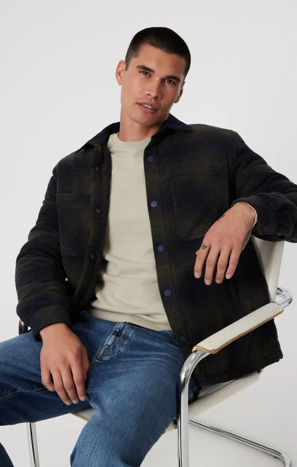 Plaid Shacket In Khaki Check Men Mavi Jeans Shirts Plaid Shacket In Khaki Check Men Mavi Jeans Shirts