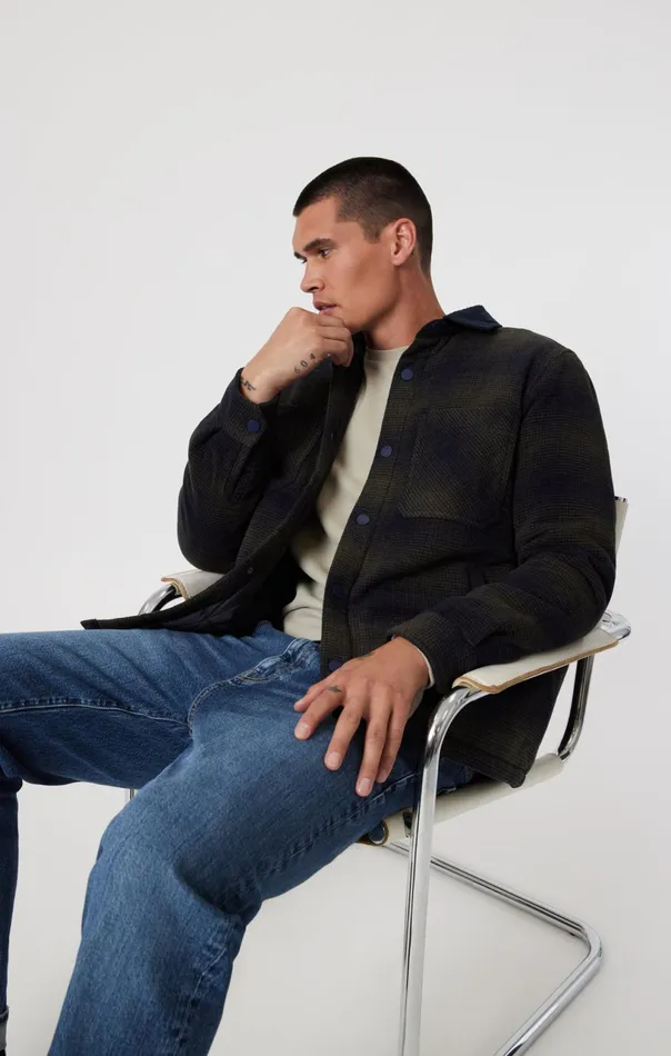 Plaid Shacket In Khaki Check Men Mavi Jeans Shirts Plaid Shacket In Khaki Check Men Mavi Jeans Shirts