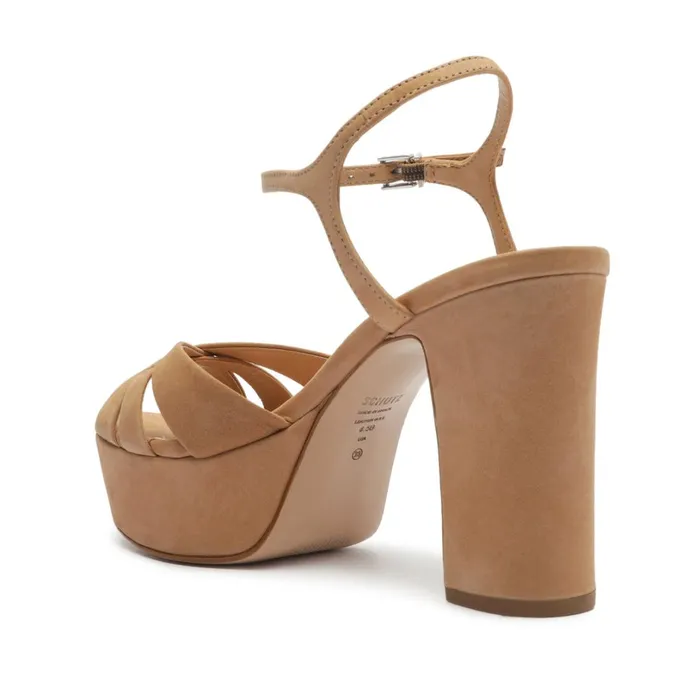 Platforms and Wedges Women Schutz Shoes Keefa Sandal Honey Beige Platforms and Wedges Women Schutz Shoes Keefa Sandal Honey Beige