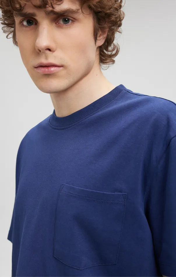 Pocket TShirt In Maritime Blue Men Mavi Jeans TShirts Pocket TShirt In Maritime Blue Men Mavi Jeans TShirts