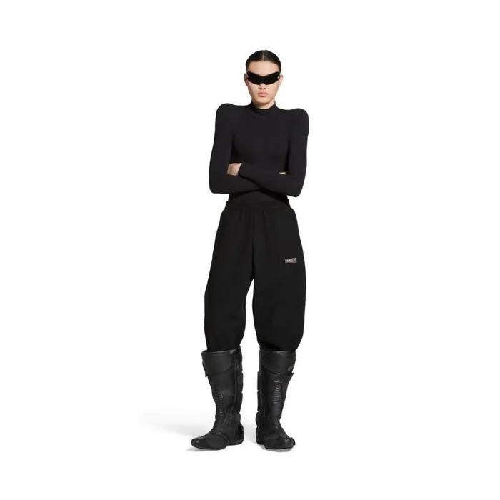 Political Campaign Baggy Sweatpants In Black WomenMen Balenciaga Pants