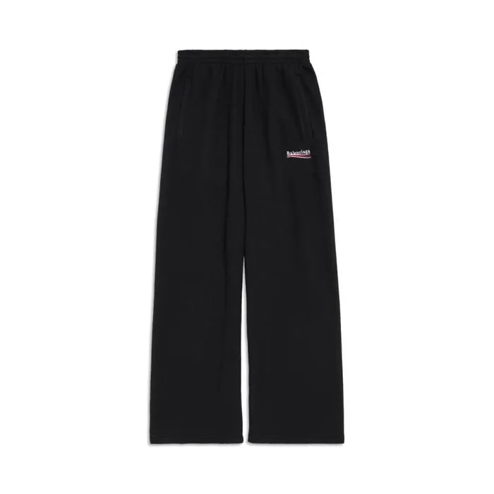 Political Campaign Baggy Sweatpants In Black WomenMen Balenciaga Pants