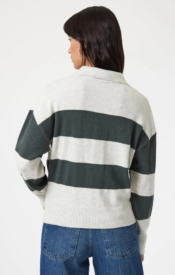 Polo Pullover Sweater In Urban Chic Stripe Women Mavi Jeans Sweaters