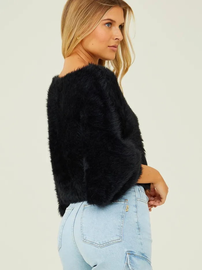 Quinn Dolman Eyelash Sweater Black Women Altar039d State Sweaters
