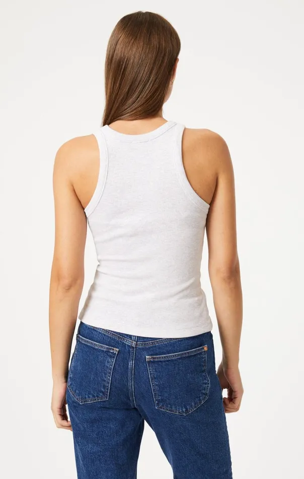 Racer Back Tank Top In Oatmeal Women Mavi Jeans Tops and TShirts Racer Back Tank Top In Oatmeal Women Mavi Jeans Tops and TShirts