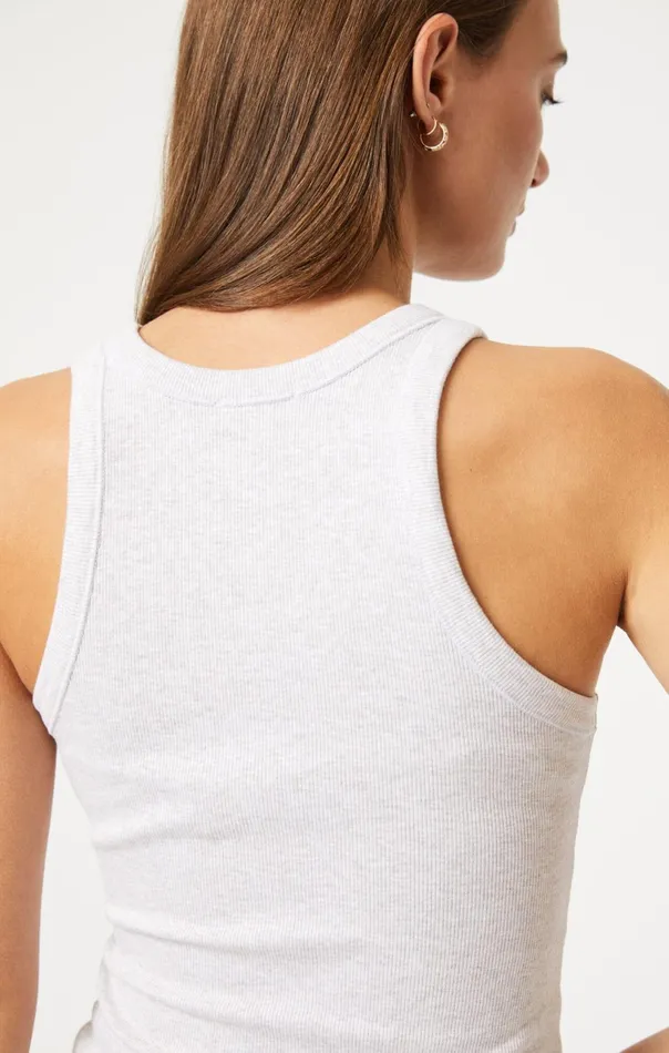 Racer Back Tank Top In Oatmeal Women Mavi Jeans Tops and TShirts Racer Back Tank Top In Oatmeal Women Mavi Jeans Tops and TShirts