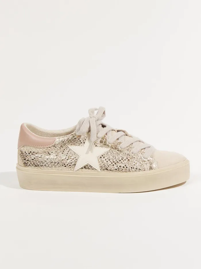 Reba Star Patch Platform Sneakers Gold Women Altar039d State Sneakers