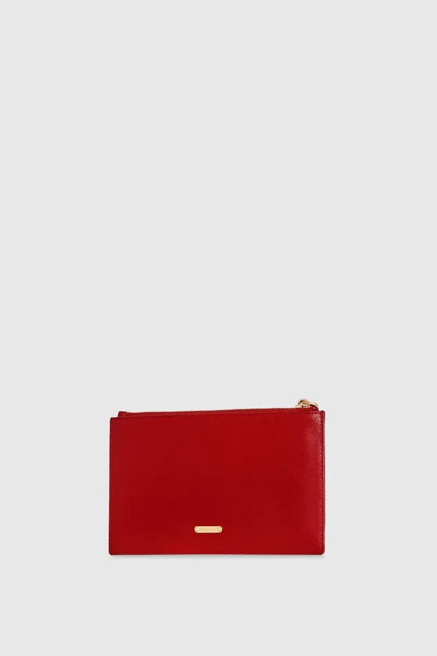 Rebecca Minkoff Clutches Women Medium Heart Studded Pouch Chili Rebecca Minkoff Clutches Women Medium Heart Studded Pouch Chili